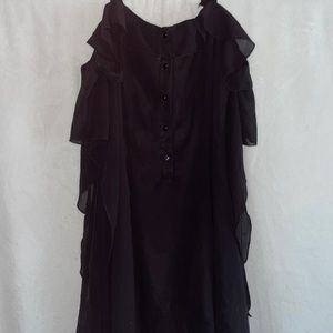 Asymmetrical gothic off the shoulder dress from Amazon